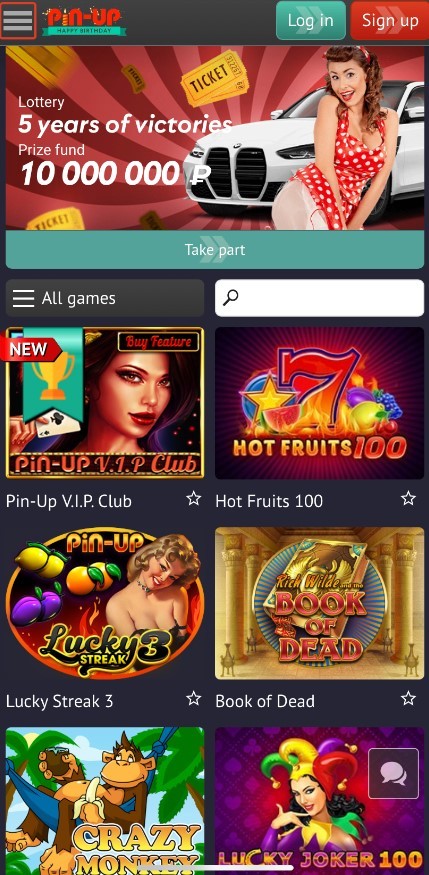 Pin Up Casino app